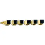 Art Deco Onyx and 18k Gold Bracelet