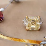 23.84 carat Fancy Yellow Diamond Ring GIA