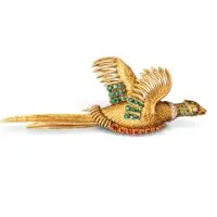 Broche «Faisan» Hermès
