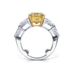 Fancy Vivid Yellow Diamond Ring