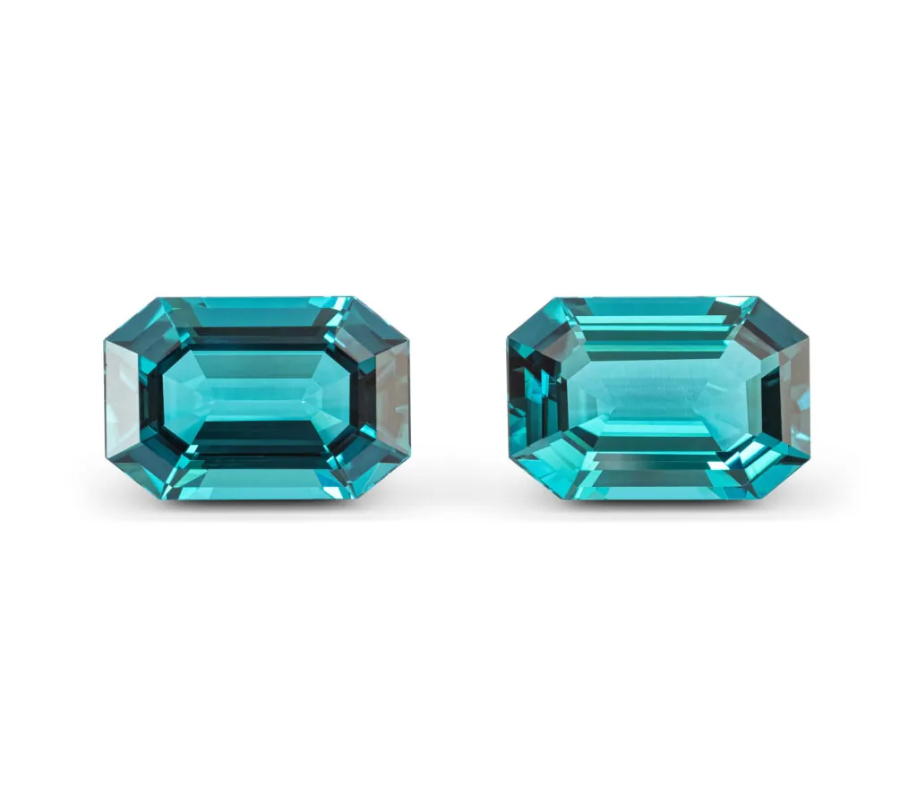 Pair of Namibian Lagoon Tourmalines of 7.20 Carats