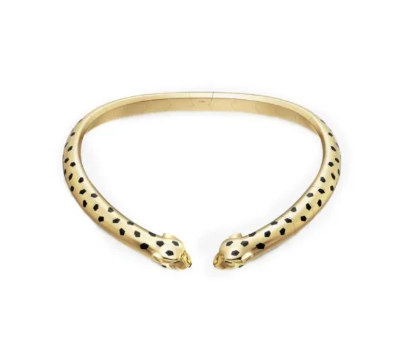 Колье Cartier Panthère из Жёлтого Золота с Цаворитами и Ониксом
