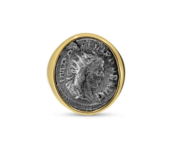 Печатка Bulgari с римской императорской монетой