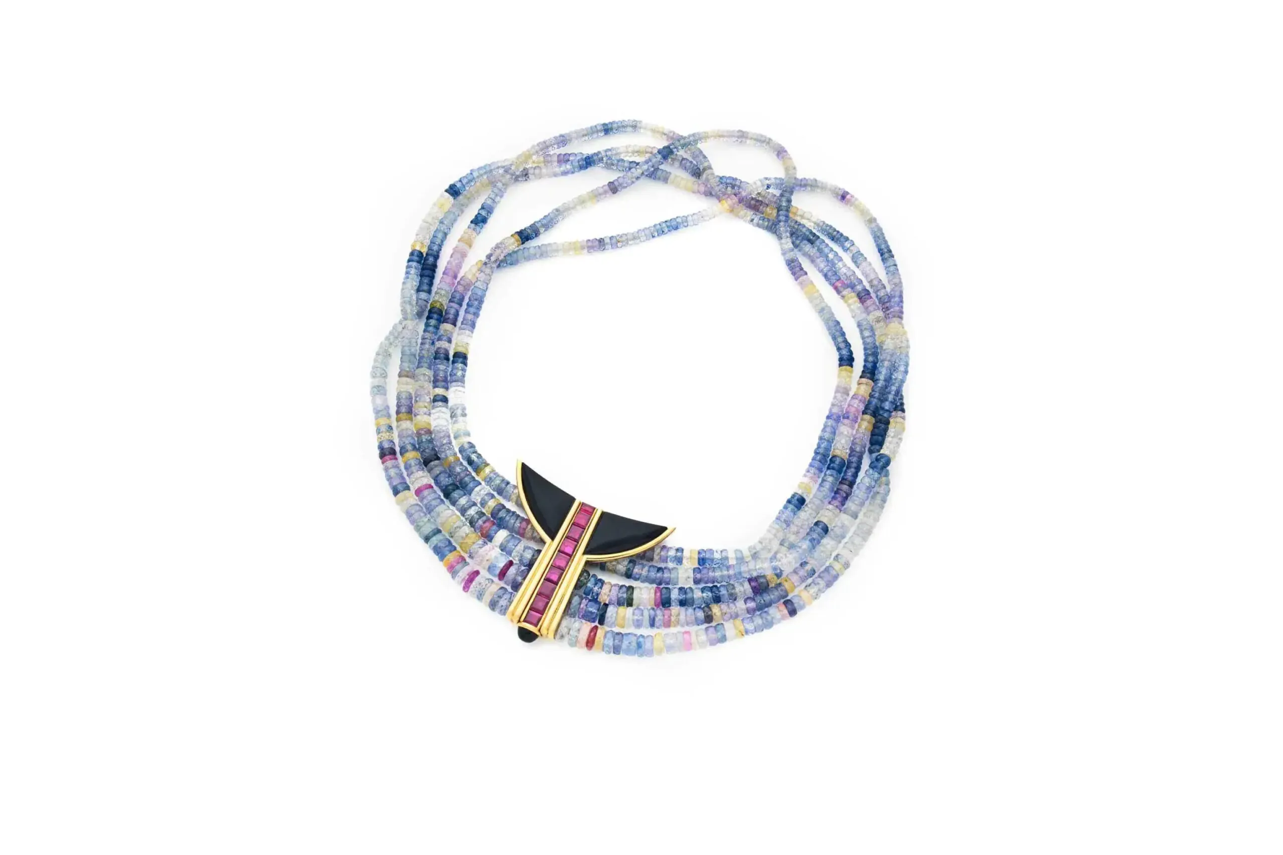 The Benoît de Gorski’s Necklace on the white background
