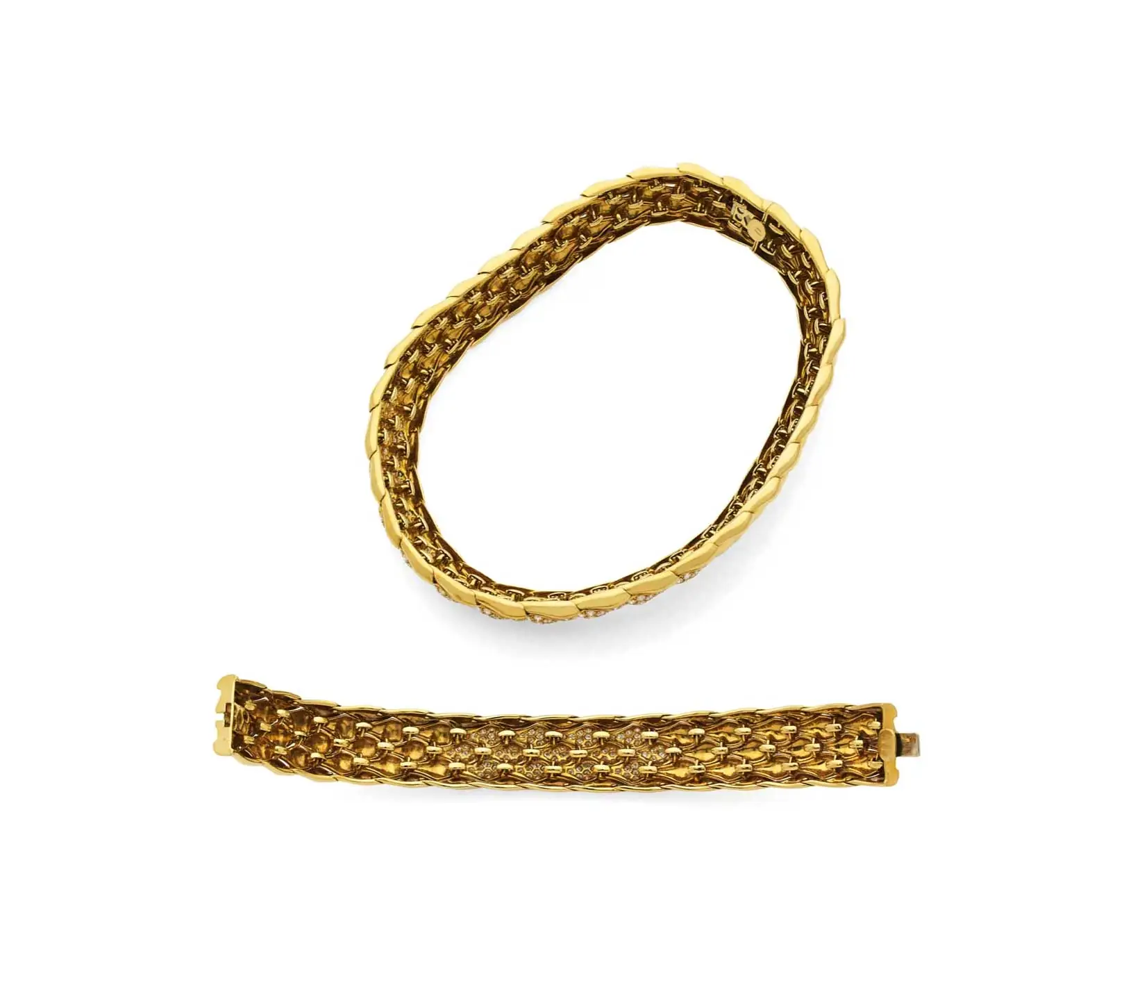 Parure FRED «Écailles» en Or et Diamants