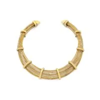 Poiray Multi-Gold Collar Necklace 1980s