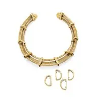 Poiray Multi-Gold Collar Necklace 1980s