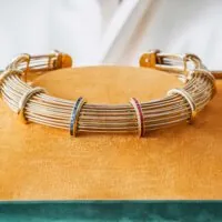Poiray Multi-Gold Collar Necklace 1980s