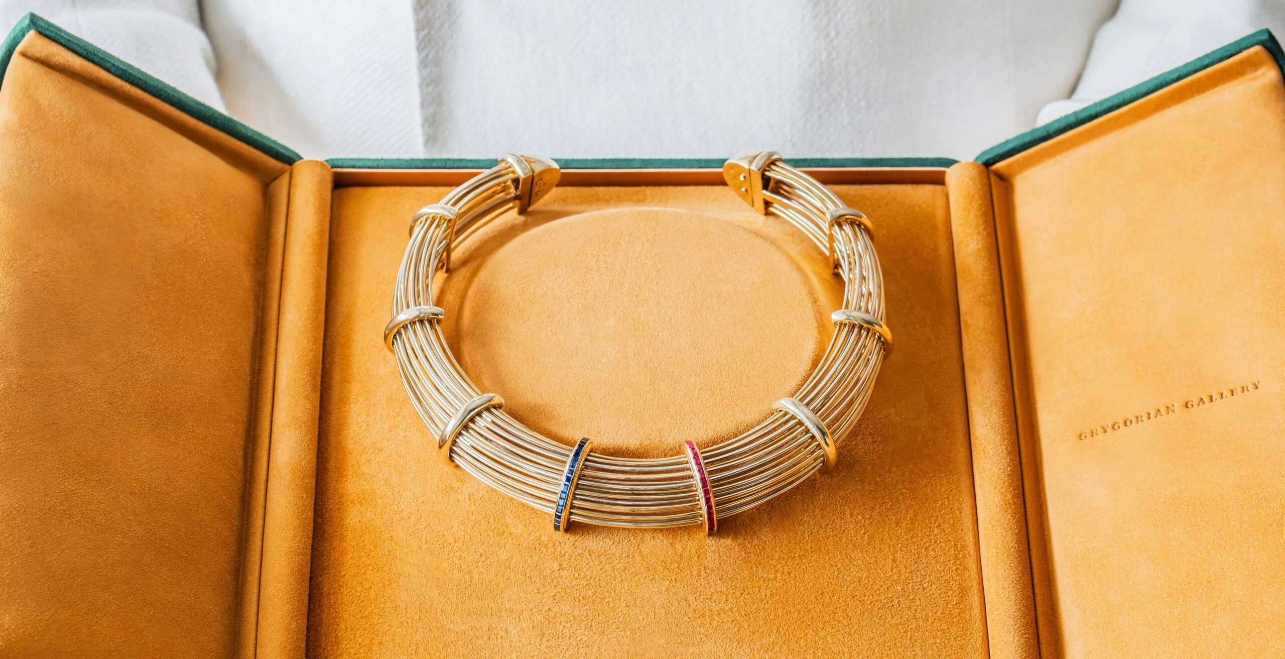 Poiray Multi-Gold Collar Necklace 1980s
