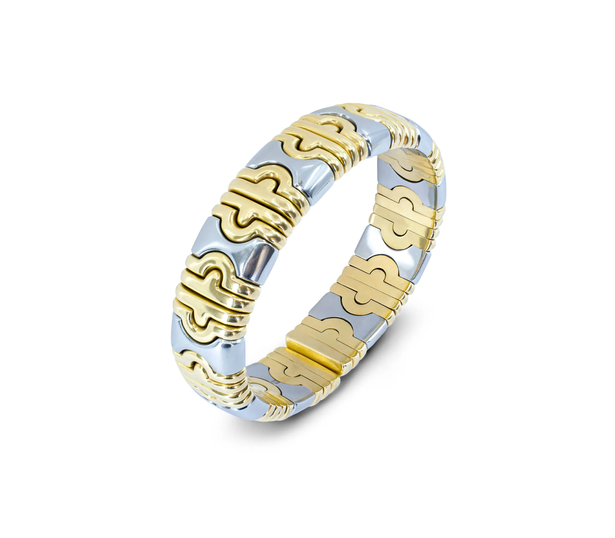 Bracelet Bulgari Parentesi en or et acier