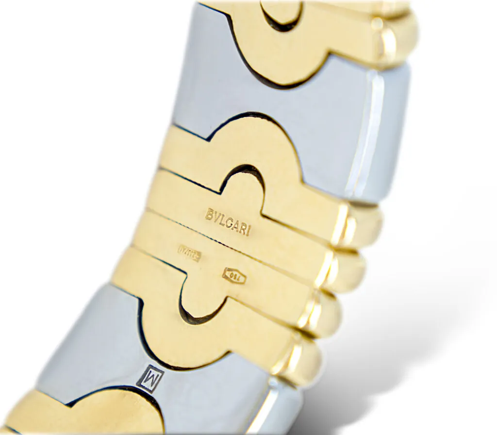Bracelet Bulgari Parentesi en or et acier