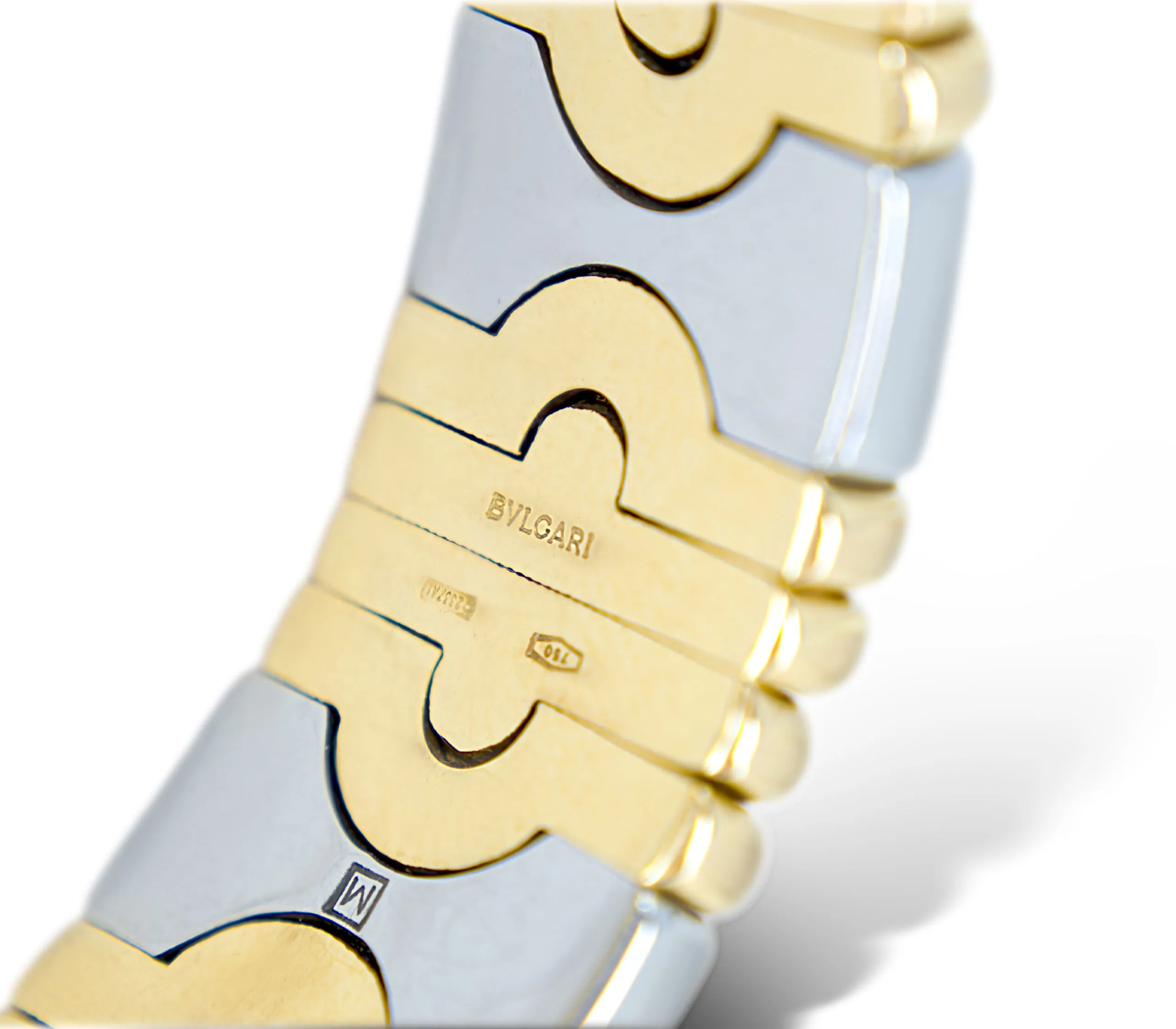 Bracelet Bulgari Parentesi en or et acier