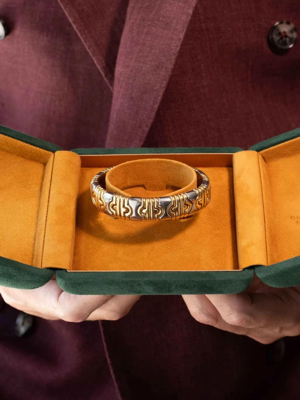 Bracelet Bulgari Parentesi en or et acier