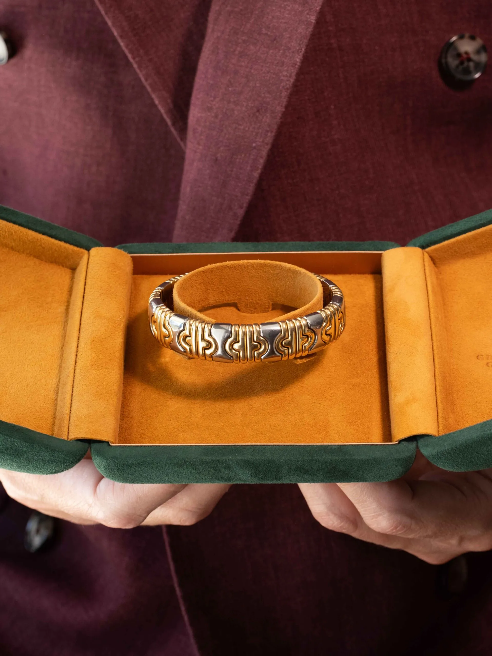 Bracelet Bulgari Parentesi en or et acier