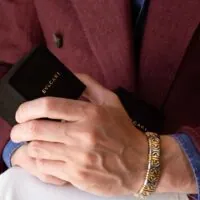 Bracelet Bulgari Parentesi en or et acier