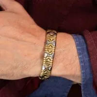 Bracelet Bulgari Parentesi en or et acier