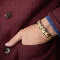 Bracelet Bulgari Parentesi en or et acier