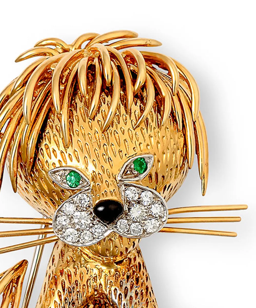 Брошь Van Cleef & Arpels «Lion Ébouriffé»