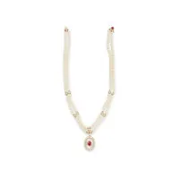 Collier Van Cleef & Arpels en perles de culture, cristal de roche, rubis et diamants