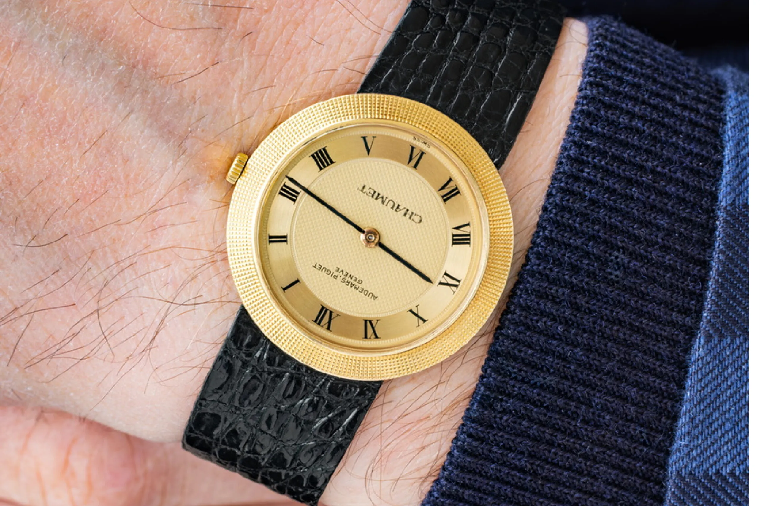 Audemars Piguet for Chaumet Double-Signed 1970s on white background
