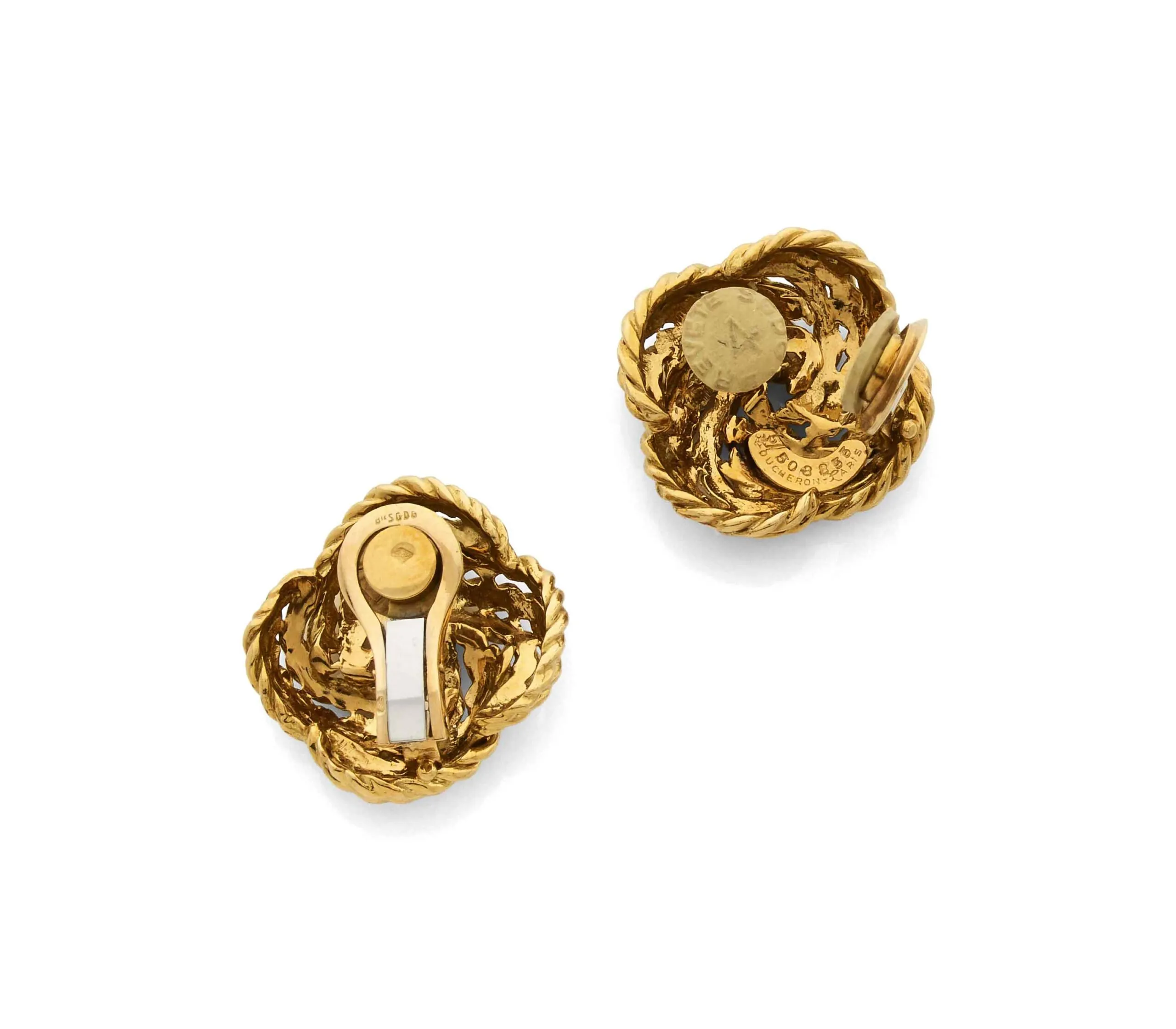 Клипсы Boucheron «Vannerie»