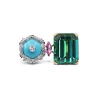 Van Cleef & Arpels Bals de Légende Turquoise and Tourmaline Ring
