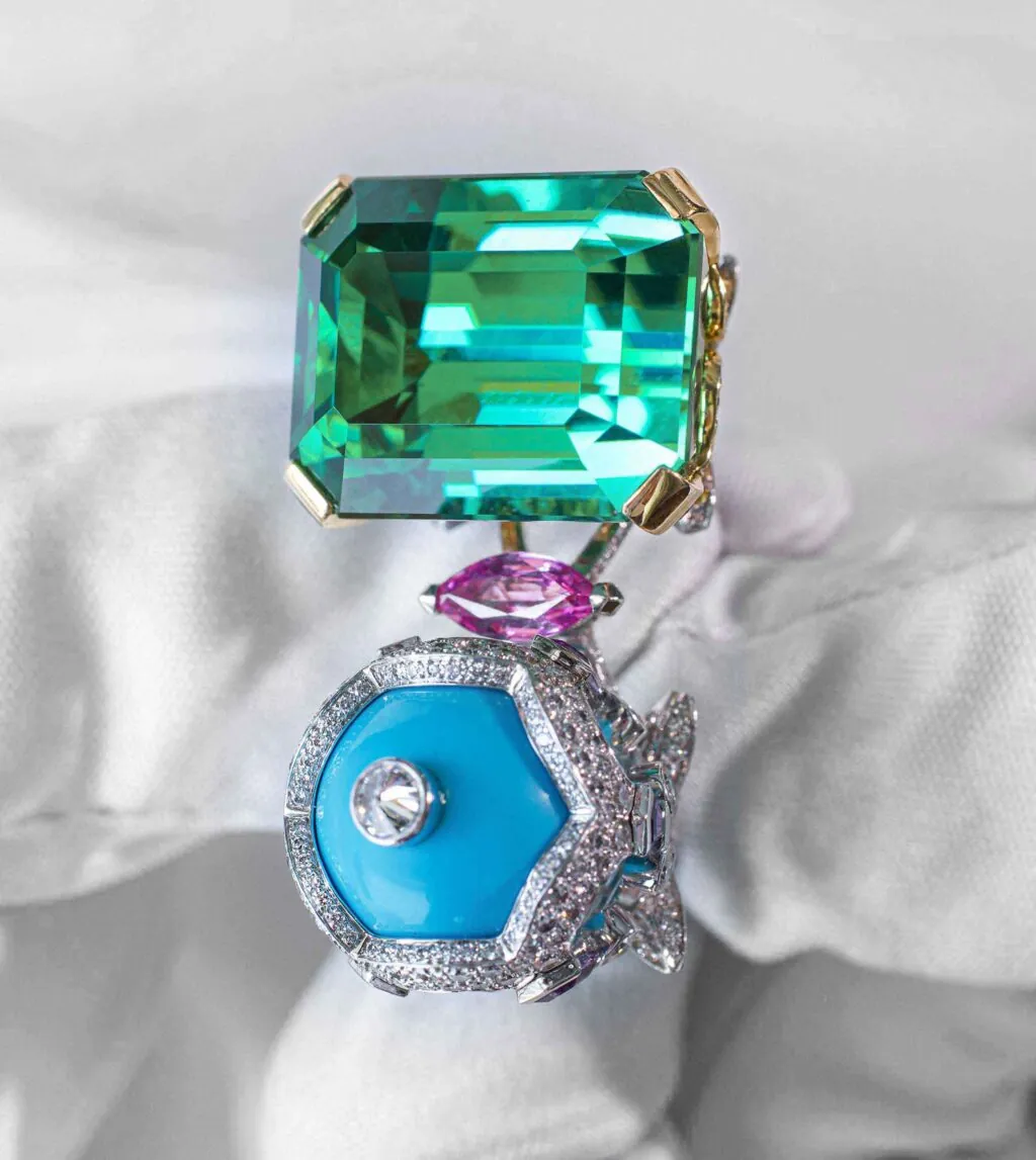 Van Cleef & Arpels Bals de Légende Turquoise and Tourmaline Ring
