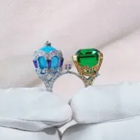 Van Cleef & Arpels Bals de Légende Turquoise and Tourmaline Ring