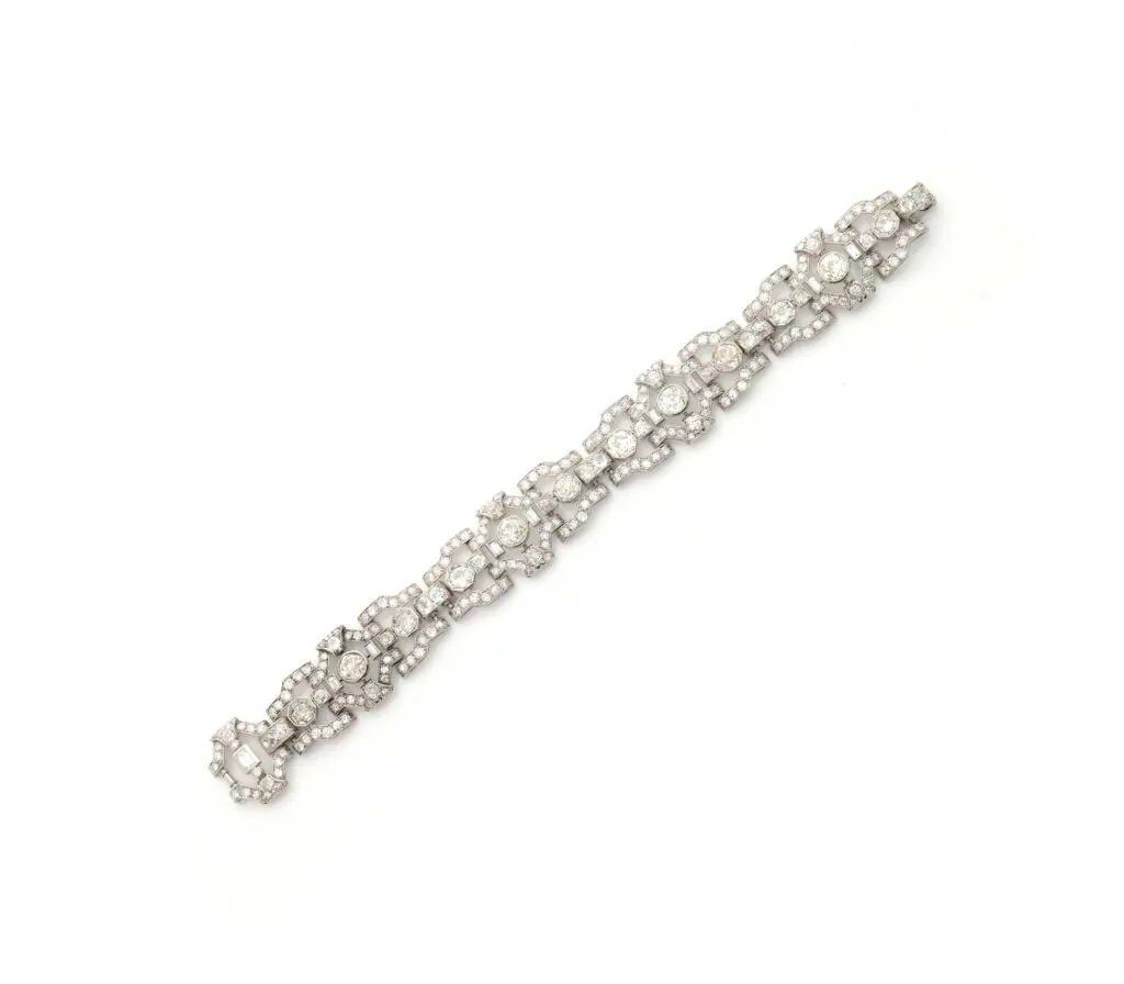 Art Deco Diamond and Platinum Bracelet
