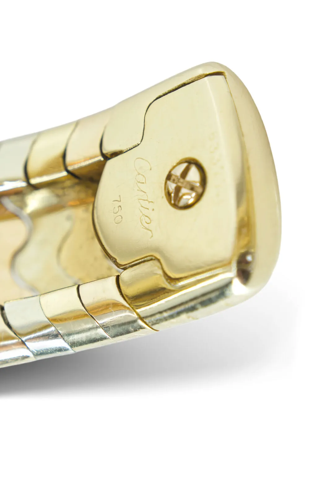 Cartier Tri-Gold Wave Cuff Bracelet